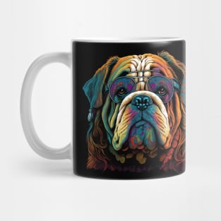 Hippie Bulldog Mug